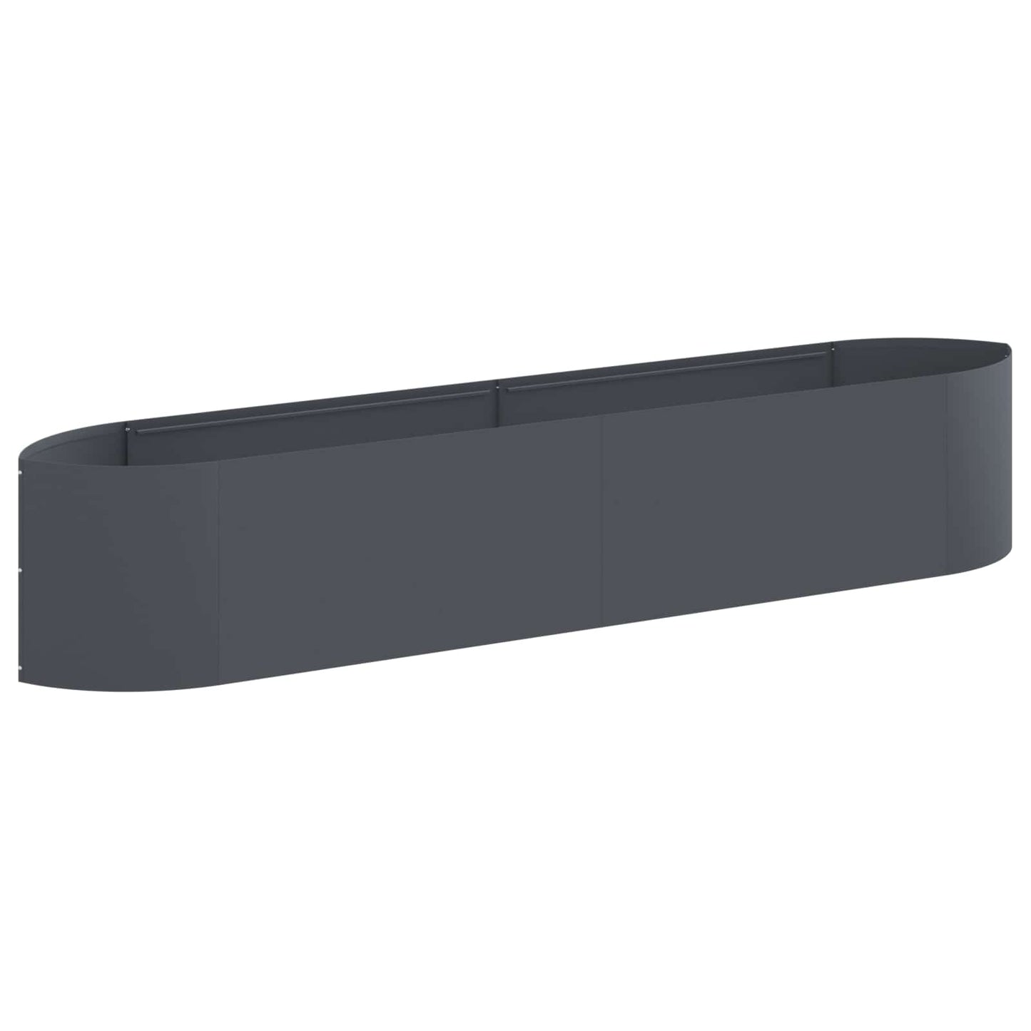 Letto rialzato da giardino Antracite 220 x 40 x 40 cm Acciaio | homemem39