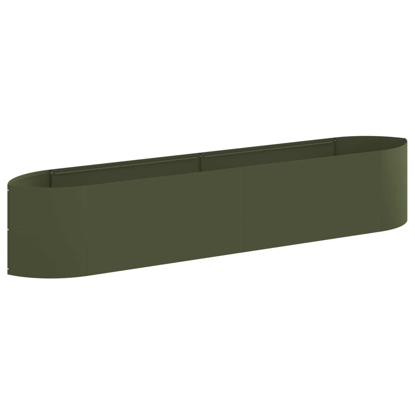 Letto rialzato da giardino Verde Oliva 220 x 40 x 40 cm Acciaio | homemem39