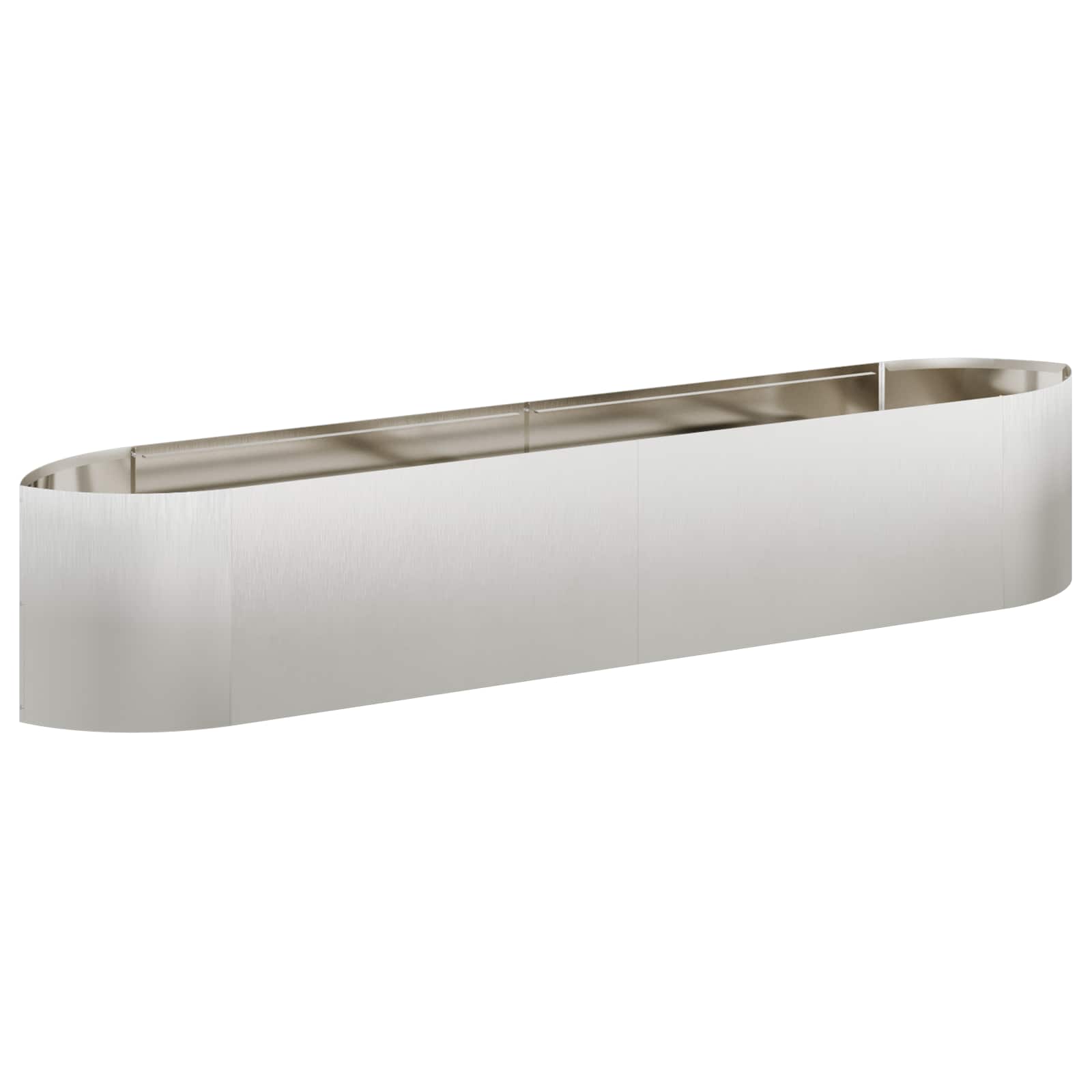 Letto rialzato da giardino Acciaio Inox 220 x 40 x 40 cm | homemem39