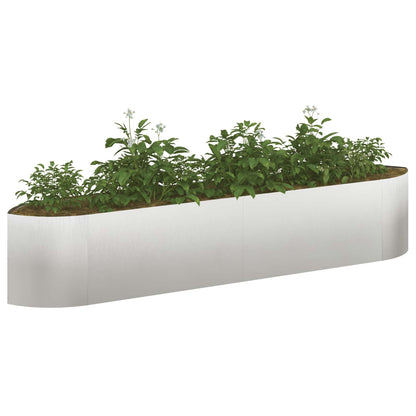 Letto rialzato da giardino Acciaio Inox 220 x 40 x 40 cm | homemem39