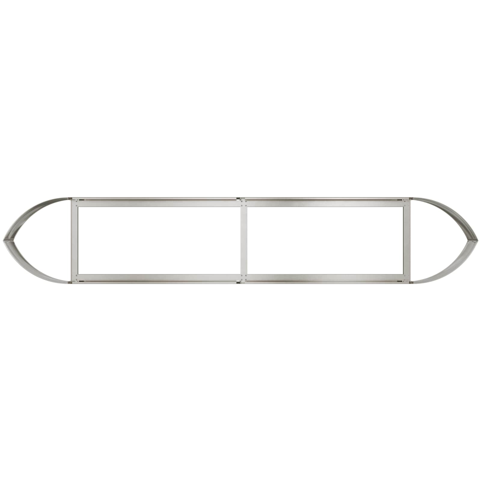 Letto rialzato da giardino Acciaio Inox 220 x 40 x 40 cm | homemem39