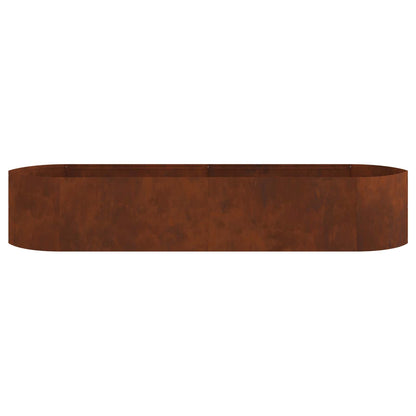 Letto rialzato da giardino Acciaio Corten 220 x 40 x 40 cm | homemem39