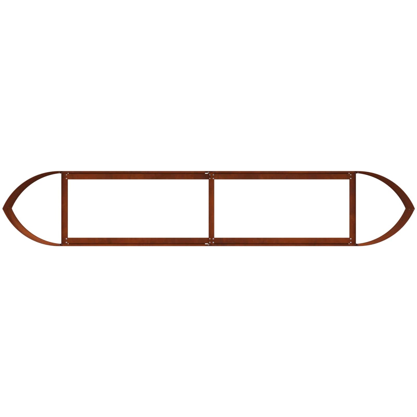 Letto rialzato da giardino Acciaio Corten 220 x 40 x 40 cm | homemem39