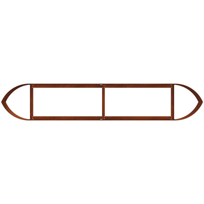 Letto rialzato da giardino Acciaio Corten 220 x 40 x 40 cm | homemem39