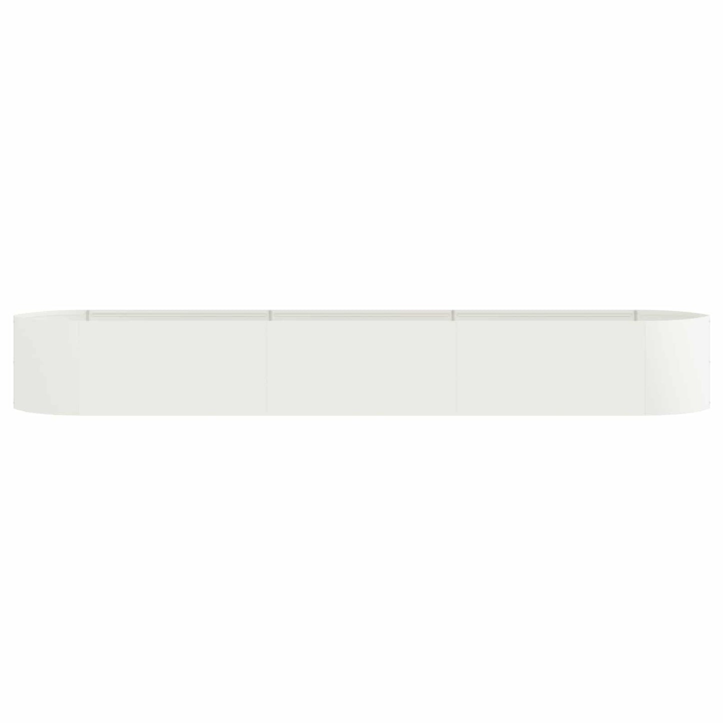 Letto rialzato da giardino Bianco 300 x 40 x 40 cm Acciaio | homemem39