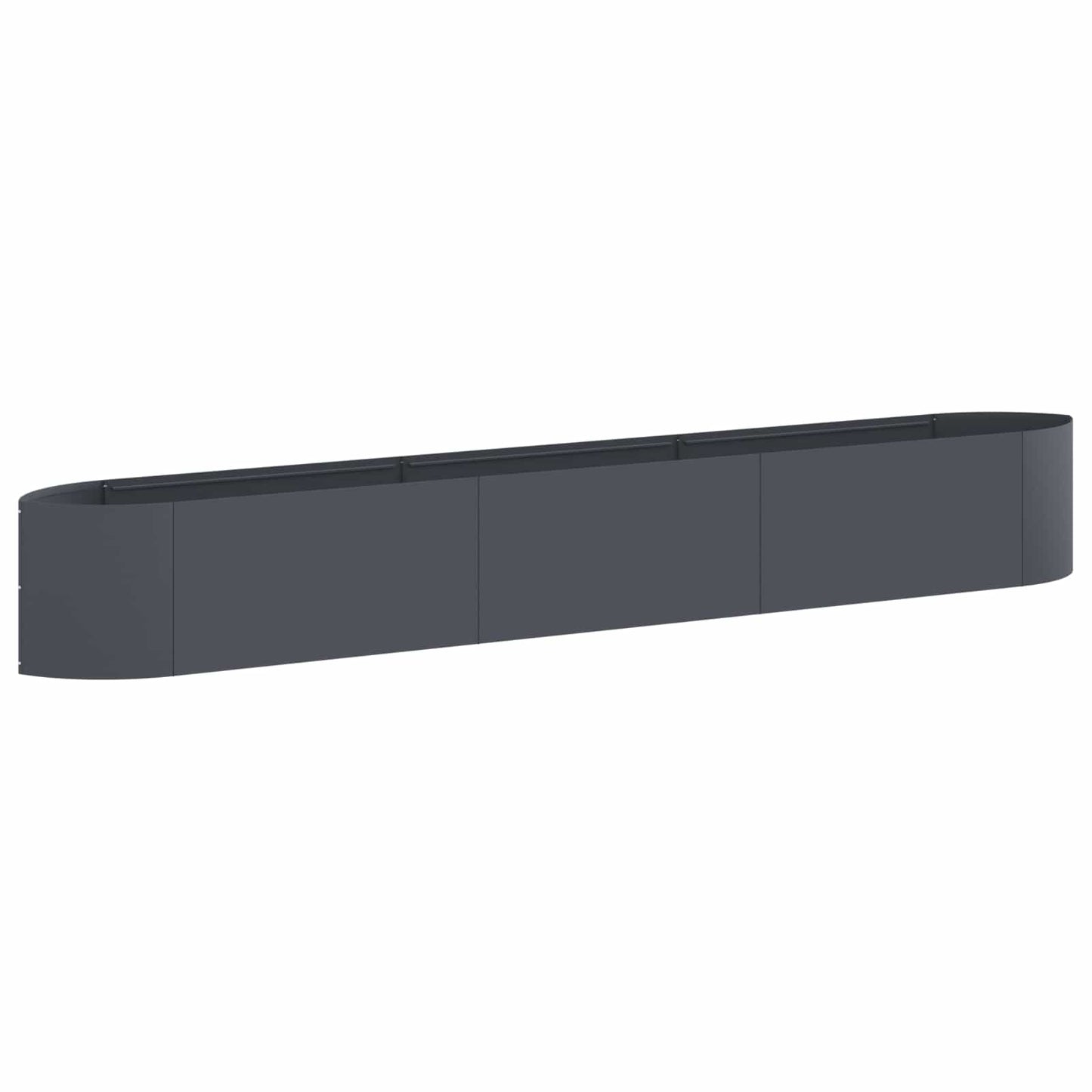 Letto rialzato da giardino Antracite 300 x 40 x 40 cm Acciaio | homemem39