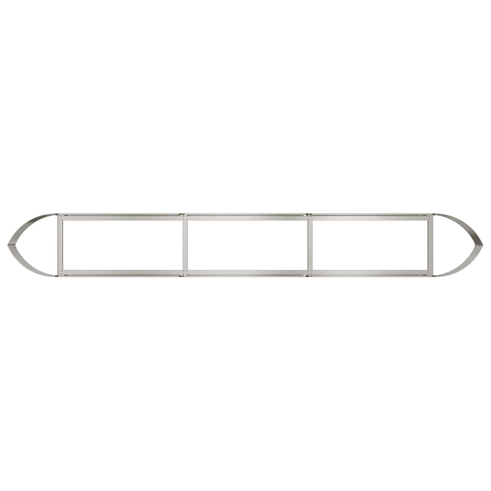 Letto rialzato da giardino Acciaio Inox 300 x 40 x 40 cm | homemem39
