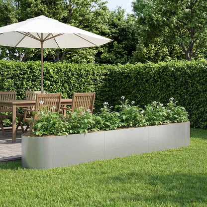 Letto rialzato da giardino Acciaio zincato 300 x 40 x 40 cm | homemem39