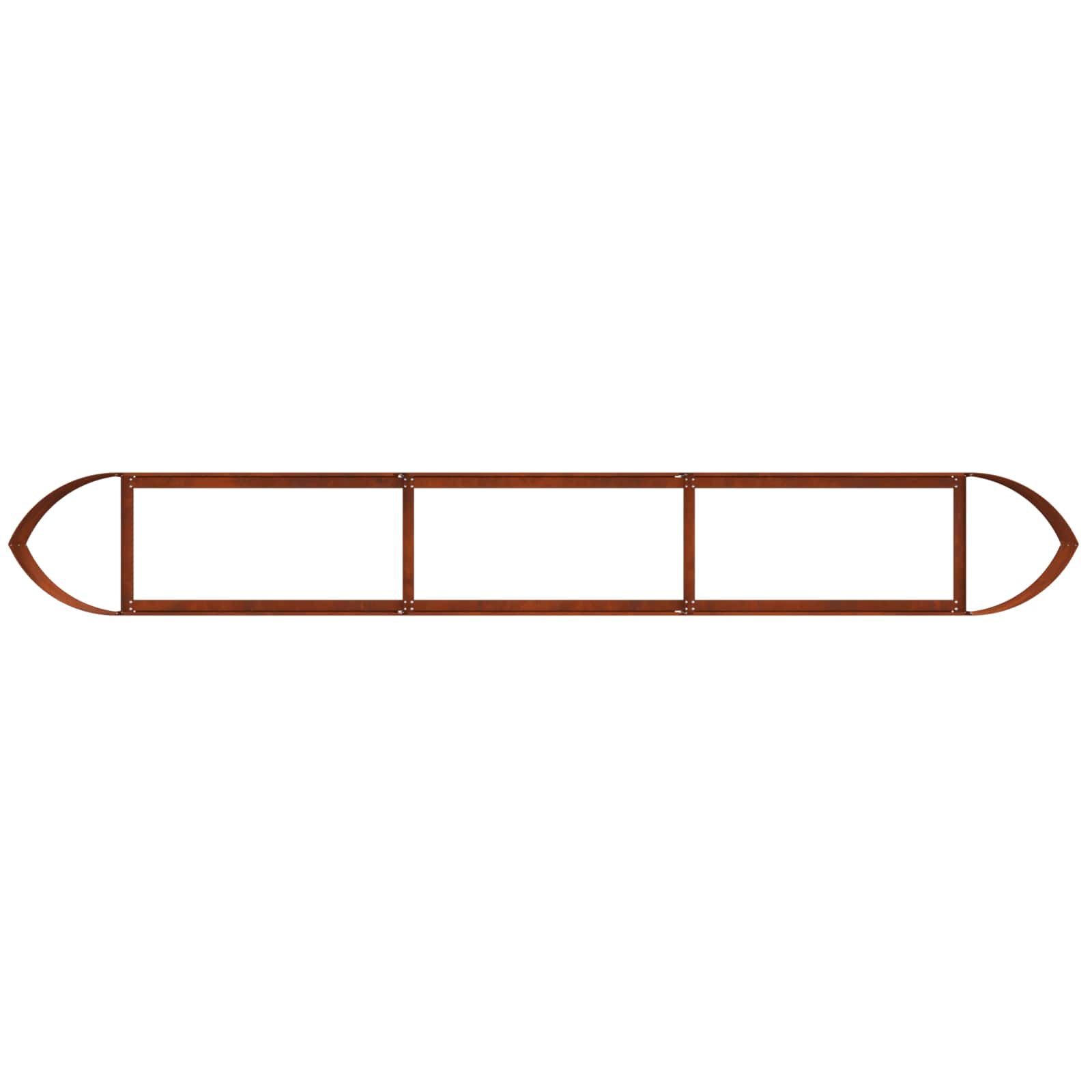 Letto rialzato da giardino Acciaio Corten 300 x 40 x 40 cm | homemem39