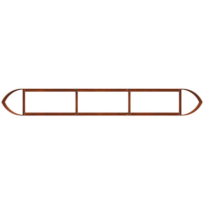 Letto rialzato da giardino Acciaio Corten 300 x 40 x 40 cm | homemem39