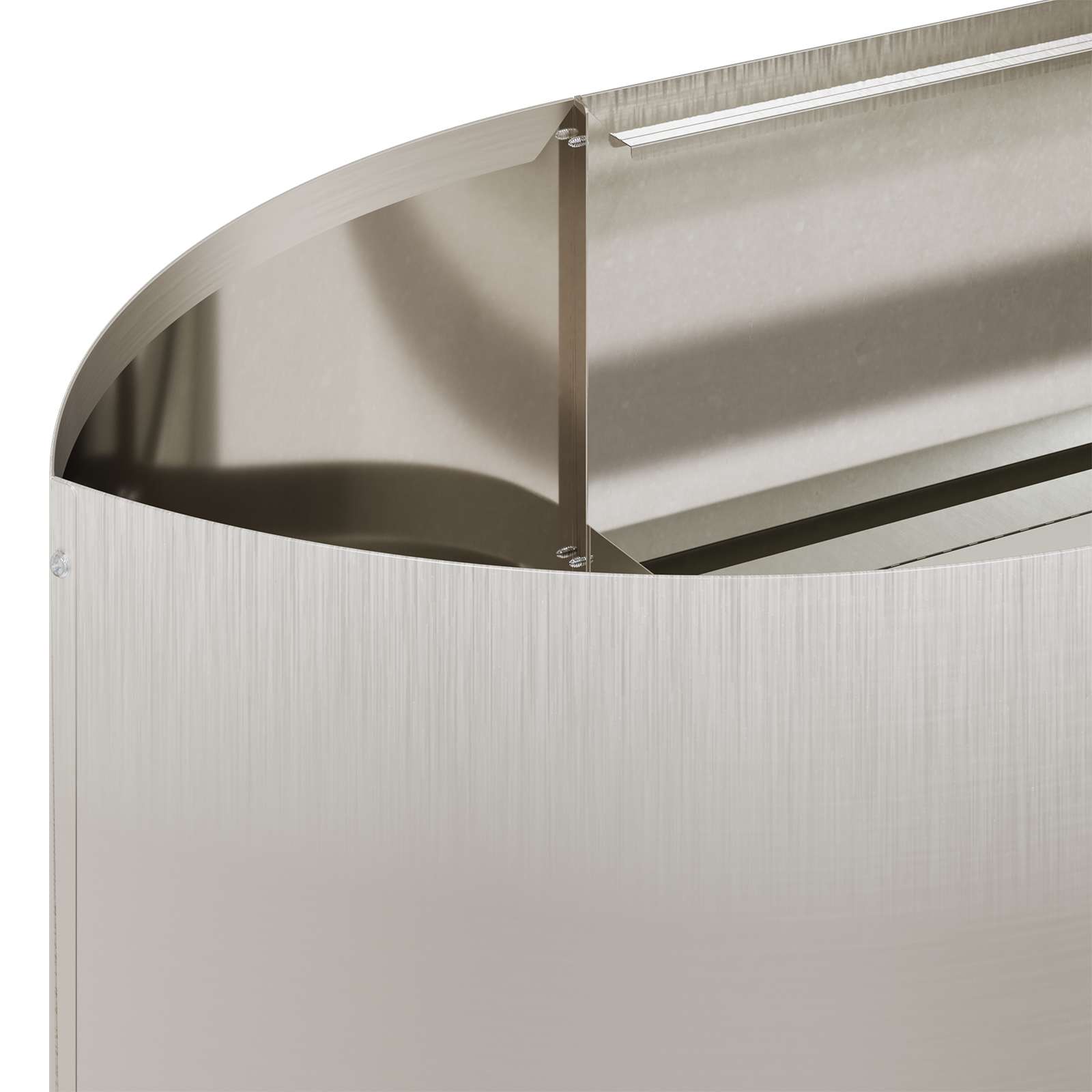 Letto rialzato da giardino Acciaio Inox 380 x 40 x 40 cm | homemem39