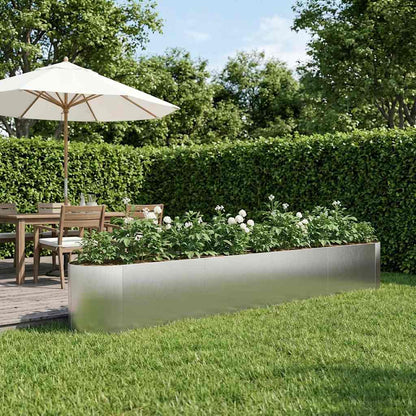 Letto rialzato da giardino Acciaio Inox 380 x 40 x 40 cm | homemem39