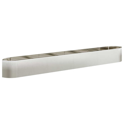 Letto rialzato da giardino Acciaio Inox 380 x 40 x 40 cm | homemem39