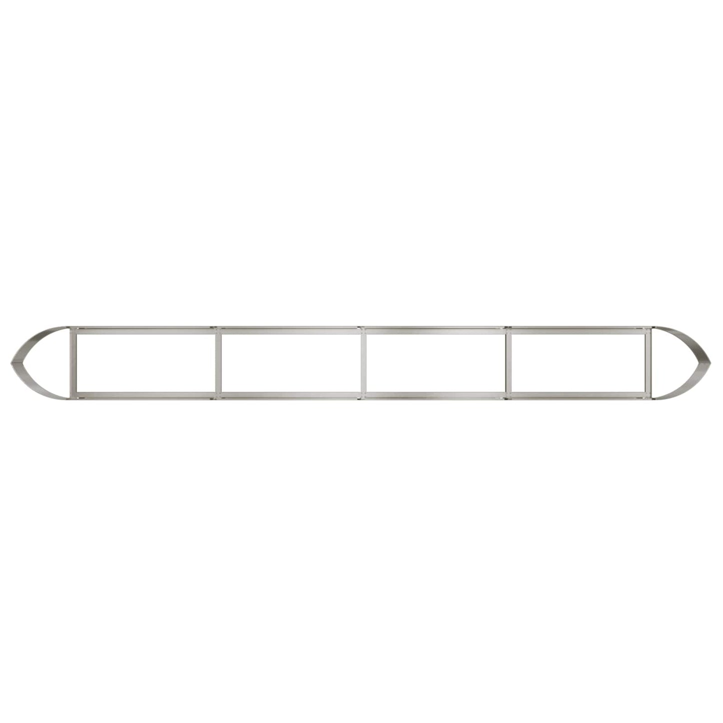 Letto rialzato da giardino Acciaio Inox 380 x 40 x 40 cm | homemem39