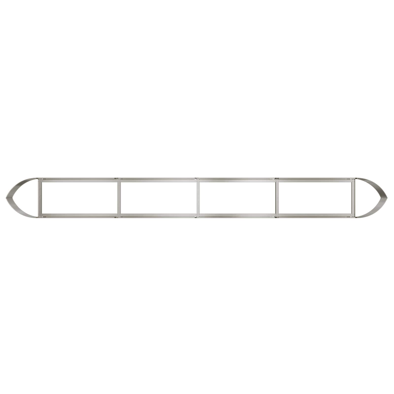 Letto rialzato da giardino Acciaio Inox 380 x 40 x 40 cm | homemem39