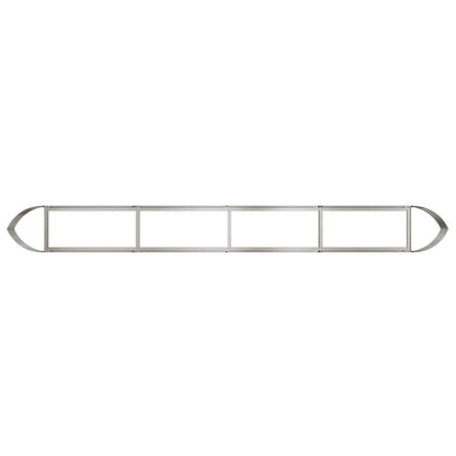 Letto rialzato da giardino Acciaio Inox 380 x 40 x 40 cm | homemem39