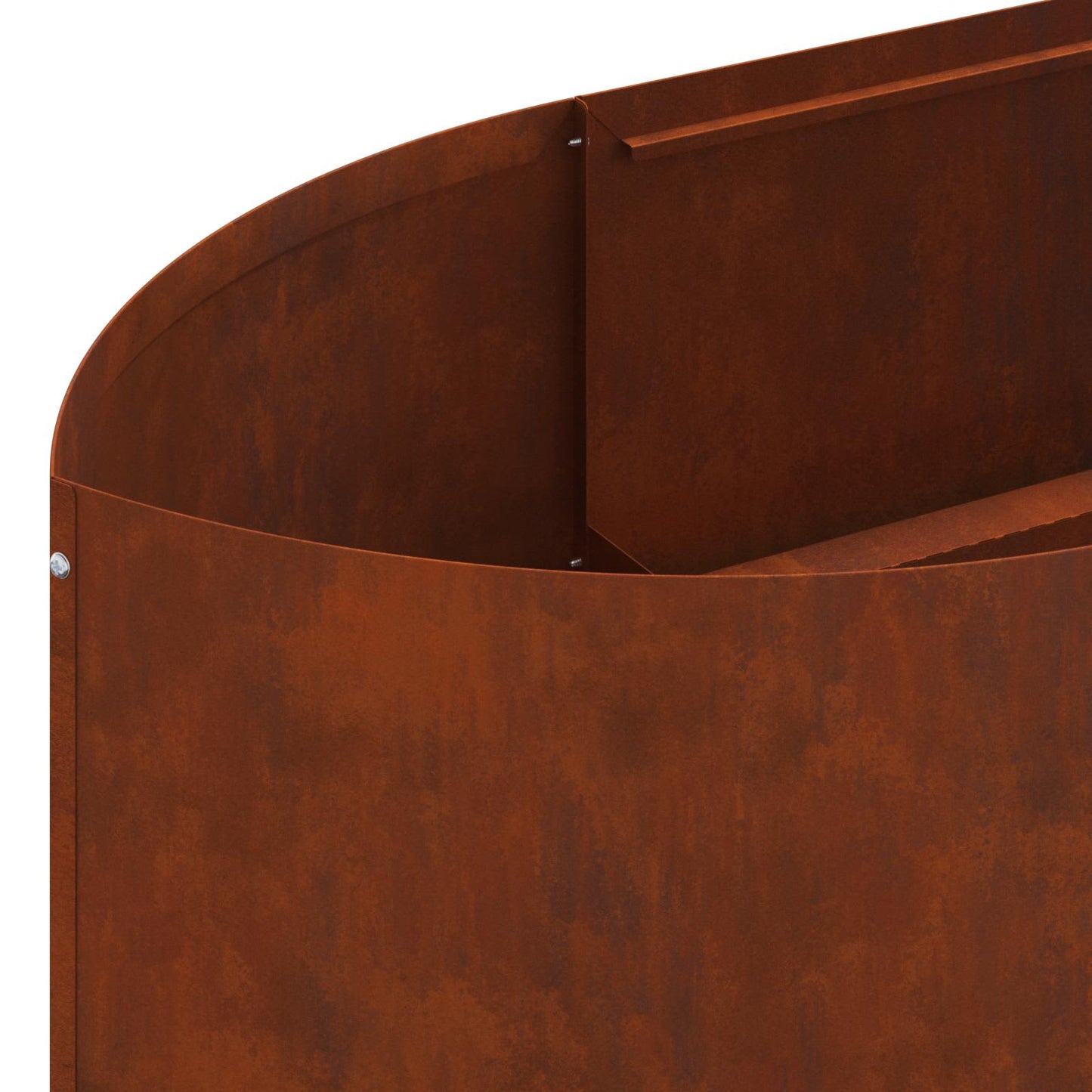Letto rialzato da giardino Acciaio Corten 380 x 40 x 40 cm | homemem39