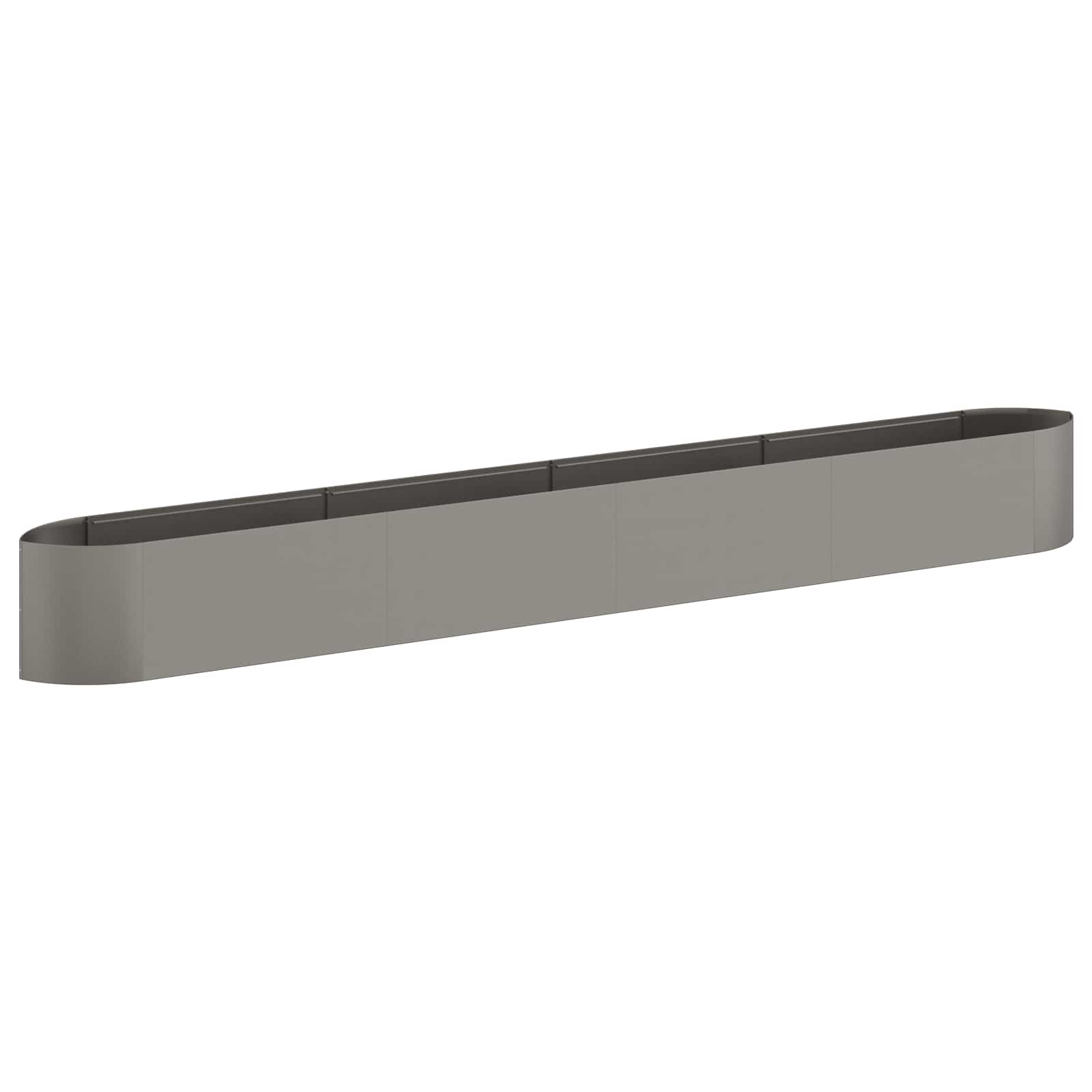 Letto rialzato da giardino Acciaio Corten 380 x 40 x 40 cm | homemem39