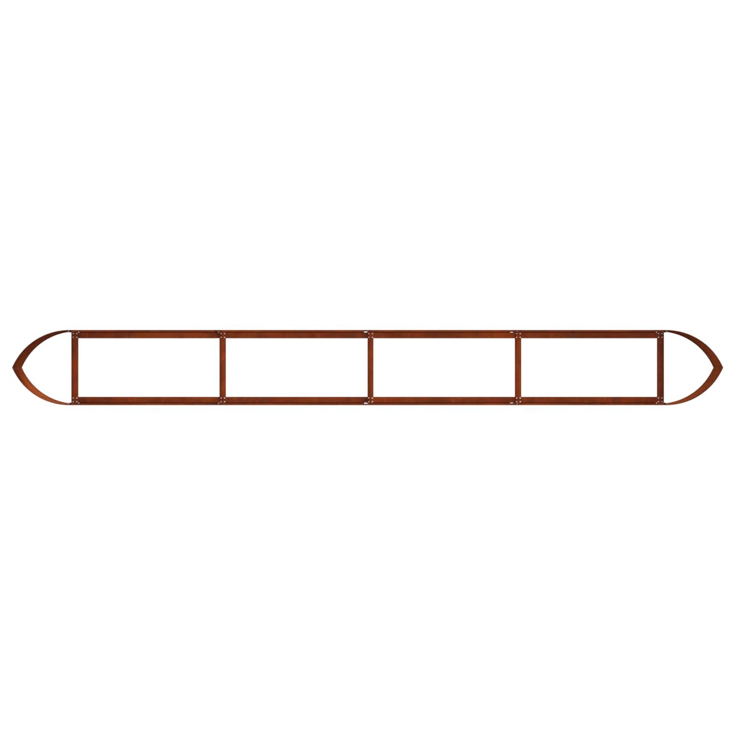 Letto rialzato da giardino Acciaio Corten 380 x 40 x 40 cm | homemem39