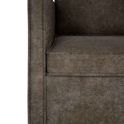 Divano Singolo Grigio Scuro 70 x 81 x 82 cm | homemem39