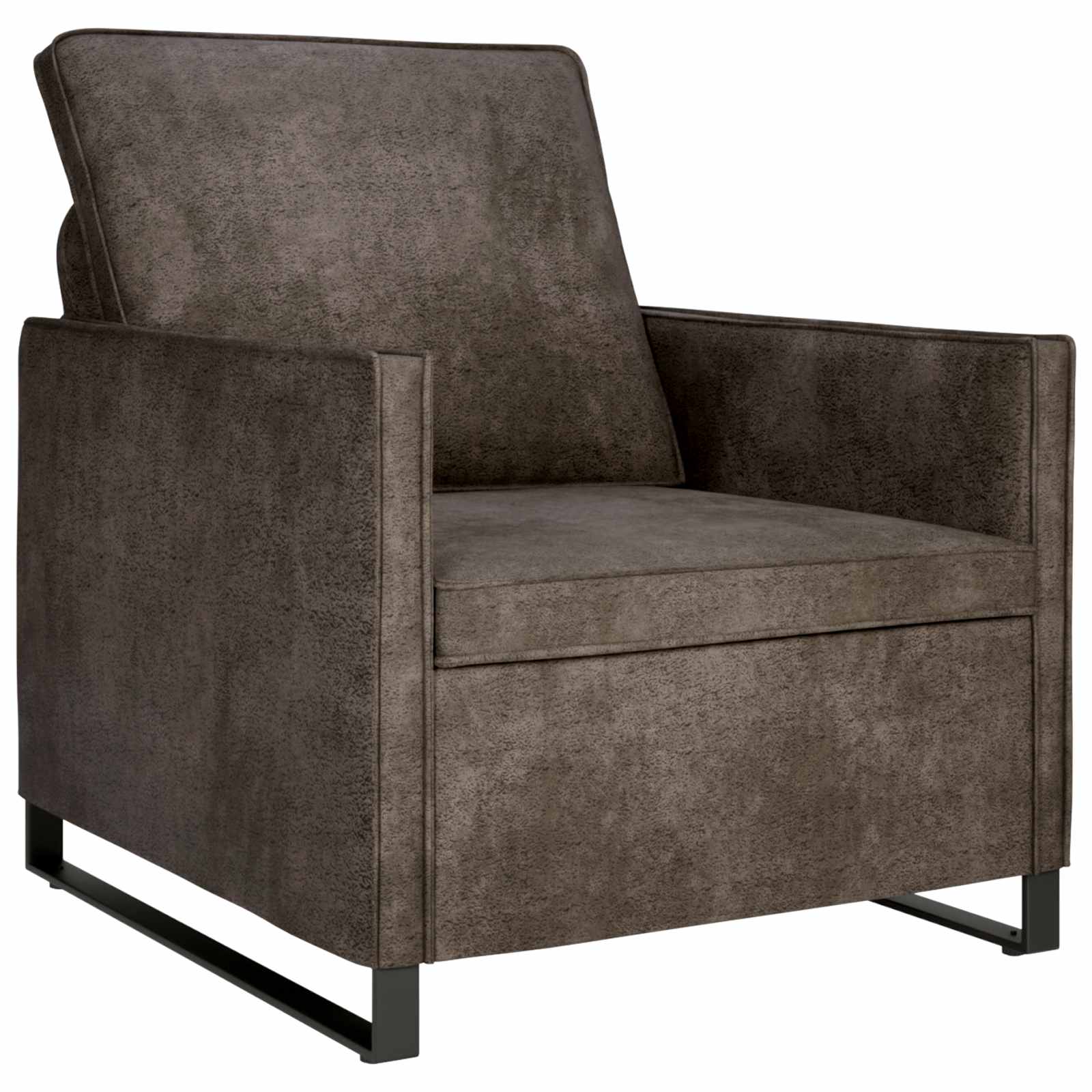 Divano Singolo Grigio Scuro 70 x 81 x 82 cm | homemem39