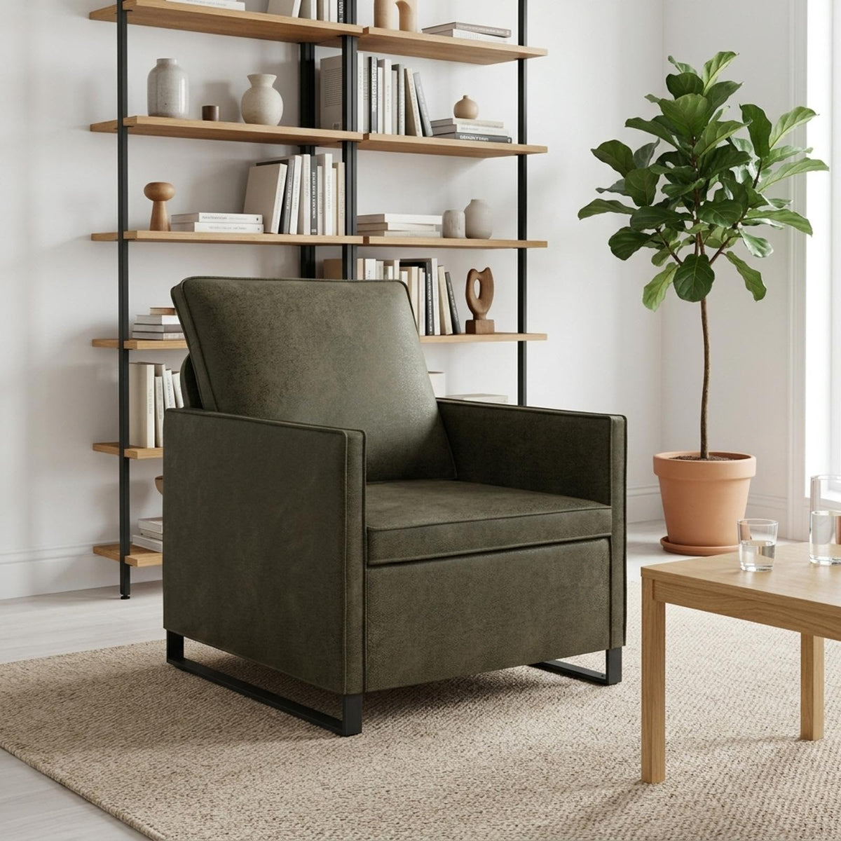 Poltrona Verde militare 70 x 81 x 82 cm | homemem39