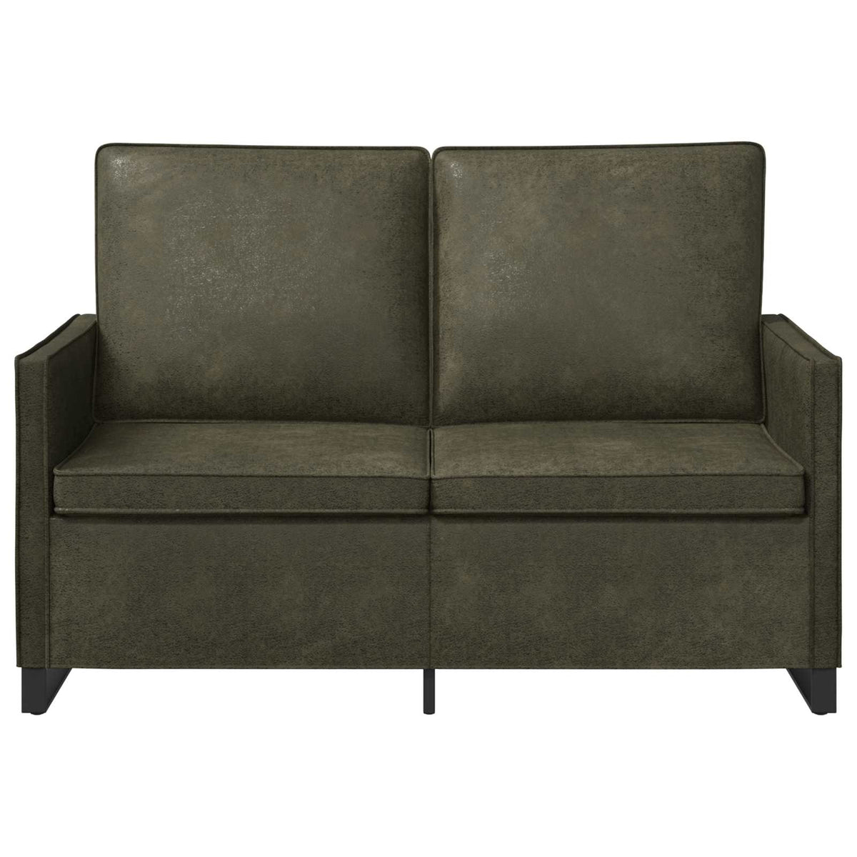 Divano a 2 posti Verde militare 130 x 81 x 82 cm