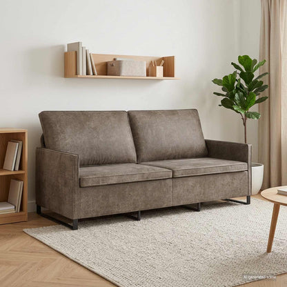 Divano a 3 posti Grigio Scuro 190 x 81 x 82 cm | homemem39