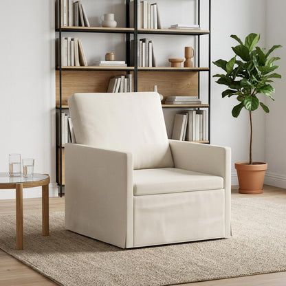 Poltrona Crema 70 x 81 x 82 cm Velluto (V) | homemem39