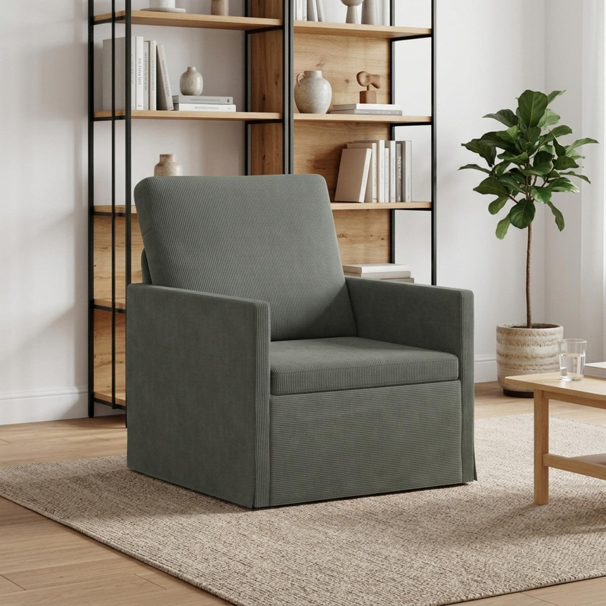 Poltrona 70 x 81 x 82 cm Tessuto in Cords