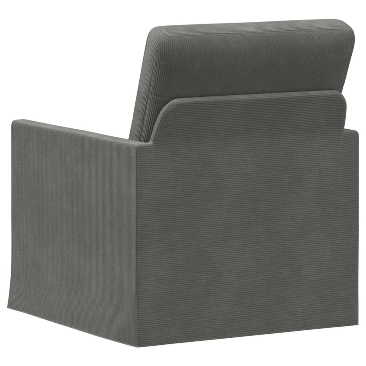 Poltrona Grigio Scuro 70 x 81 x 82 cm Tessuto in Cords | homemem39