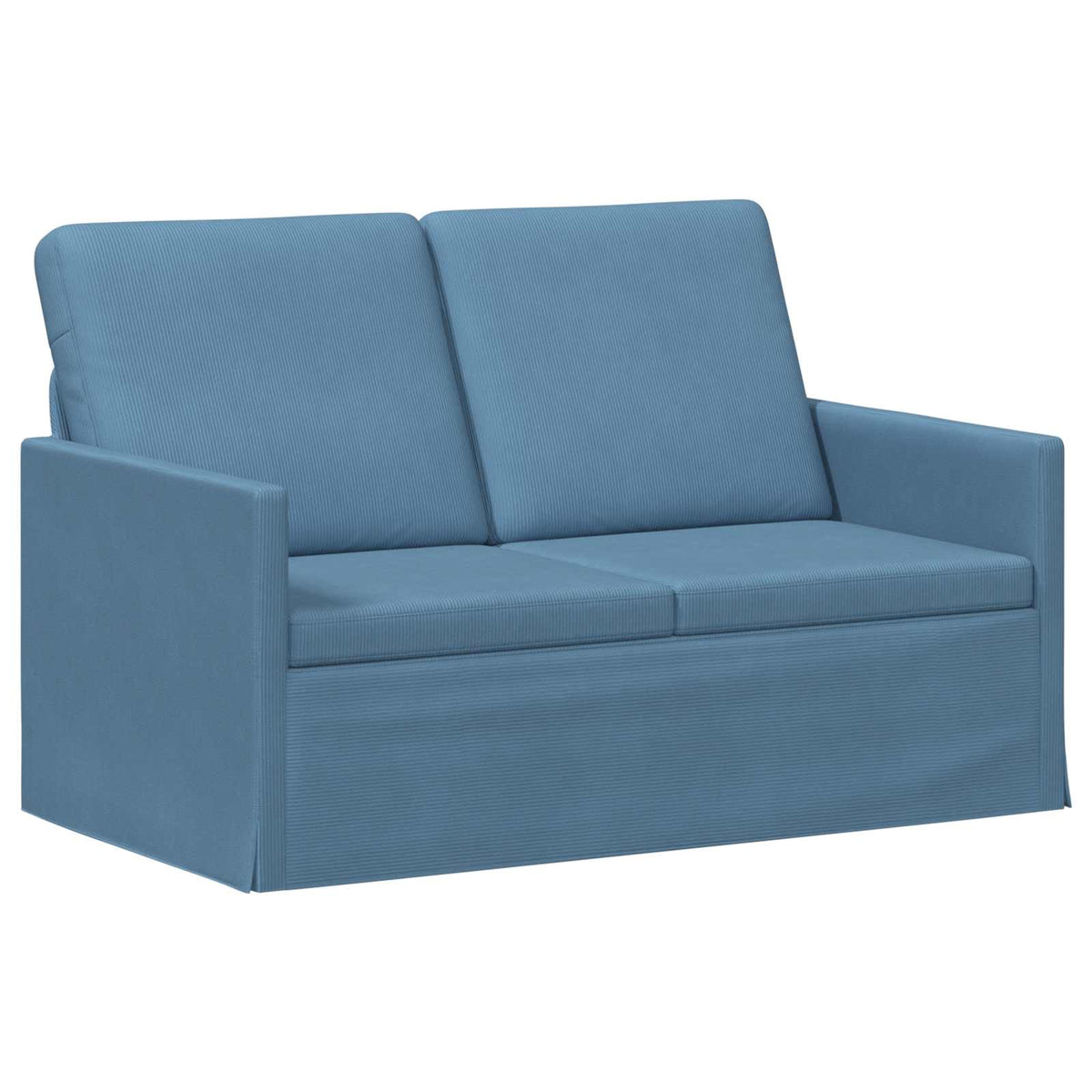 Divano a 2 posti Blu 130 x 81 x 82 cm Tessuto in Cords | homemem39