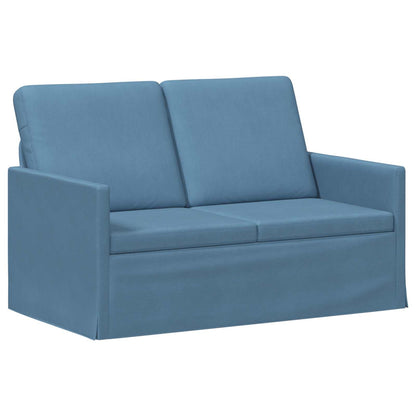 Divano a 2 posti Blu 130 x 81 x 82 cm Tessuto in Cords | homemem39