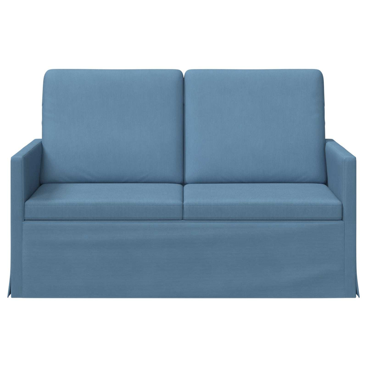 Divano a 2 posti Blu 130 x 81 x 82 cm Tessuto in Cords | homemem39