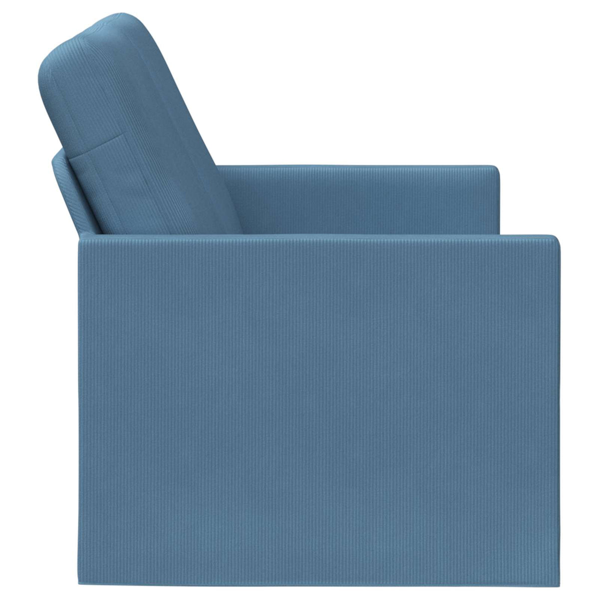 Divano a 2 posti Blu 130 x 81 x 82 cm Tessuto in Cords | homemem39