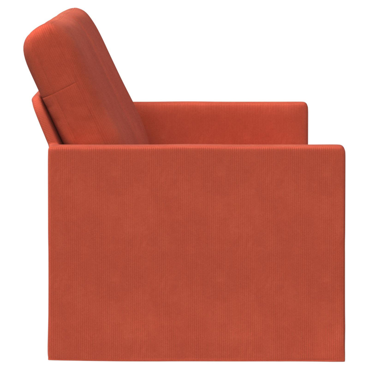 Divano a 2 posti Rosso Arancio 130 x 81 x 82 cm | homemem39