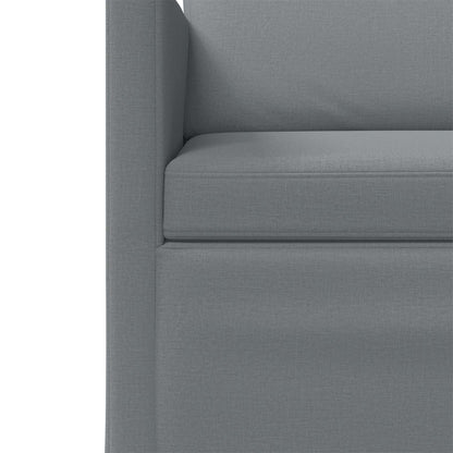 Divano a 2 posti Grigio Chiaro 150 x 81 x 82 cm Tessuto