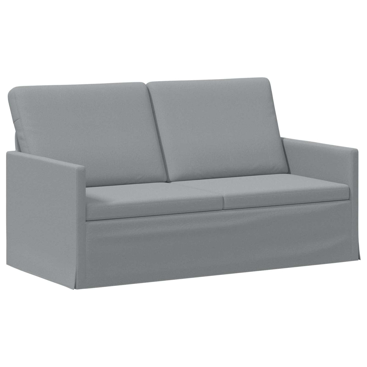 Divano a 2 posti Grigio Chiaro 150 x 81 x 82 cm Tessuto