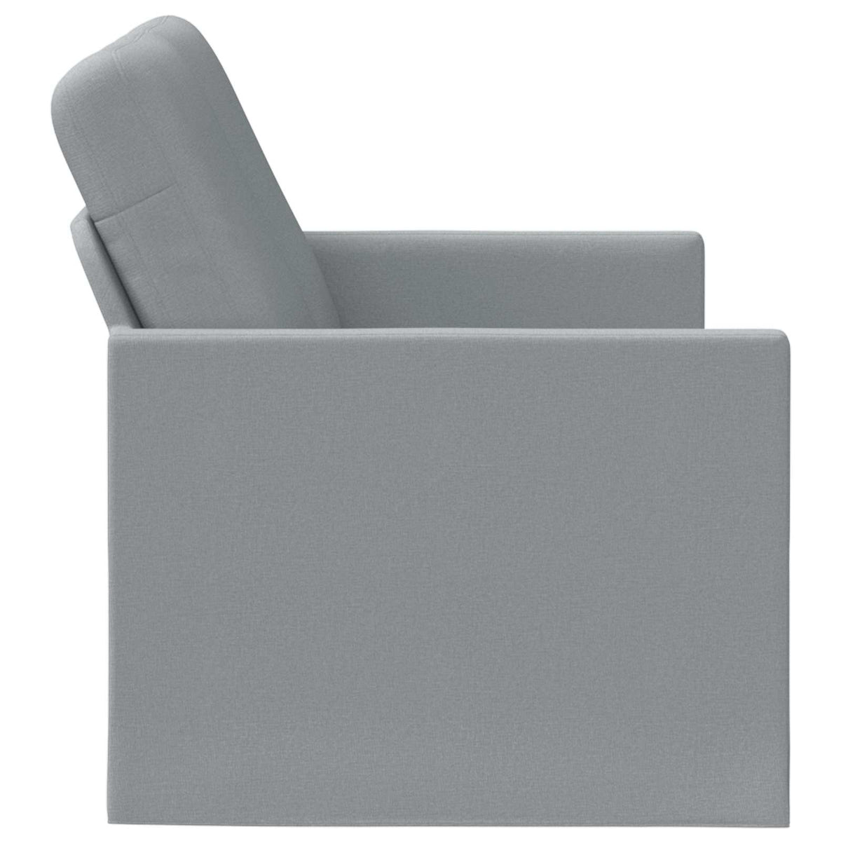 Divano a 2 posti Grigio Chiaro 150 x 81 x 82 cm Tessuto