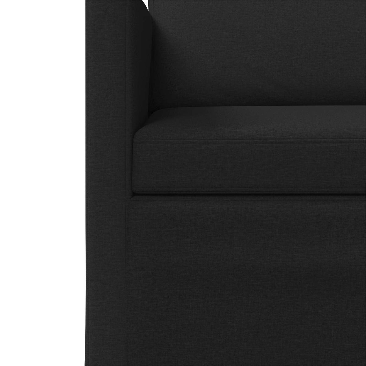 Divano a 2 posti Nero 150 x 81 x 82 cm Tessuto | homemem39