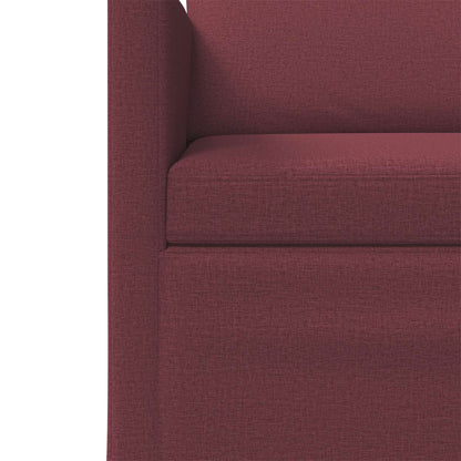 Divano a 2 posti Rosso Vino 150 x 81 x 82 cm Tessuto | homemem39