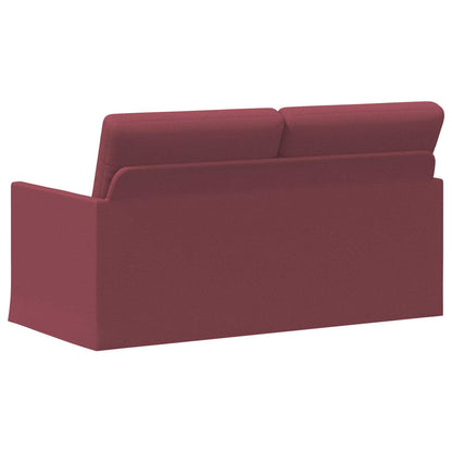 Divano a 2 posti Rosso Vino 150 x 81 x 82 cm Tessuto | homemem39
