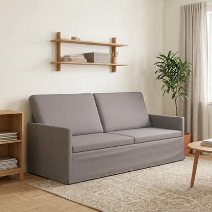 Divano a 3 posti Tortora 190 x 81 x 82 cm Tessuto | homemem39
