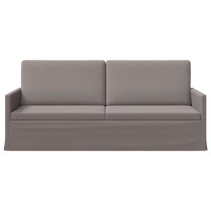 Divano a 3 posti Tortora 190 x 81 x 82 cm Tessuto | homemem39