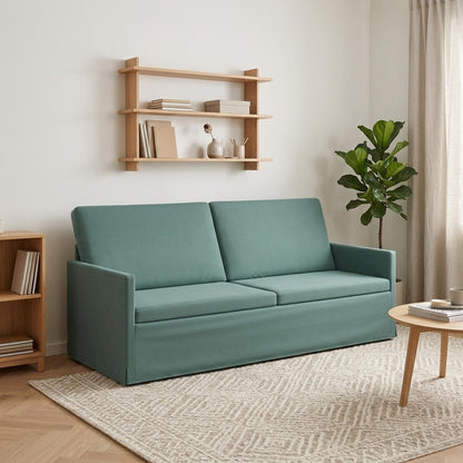 Divano a 3 posti Verde Mare 190 x 81 x 82 cm Velluto (V) | homemem39