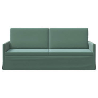 Divano a 3 posti Verde Mare 190 x 81 x 82 cm Velluto (V) | homemem39