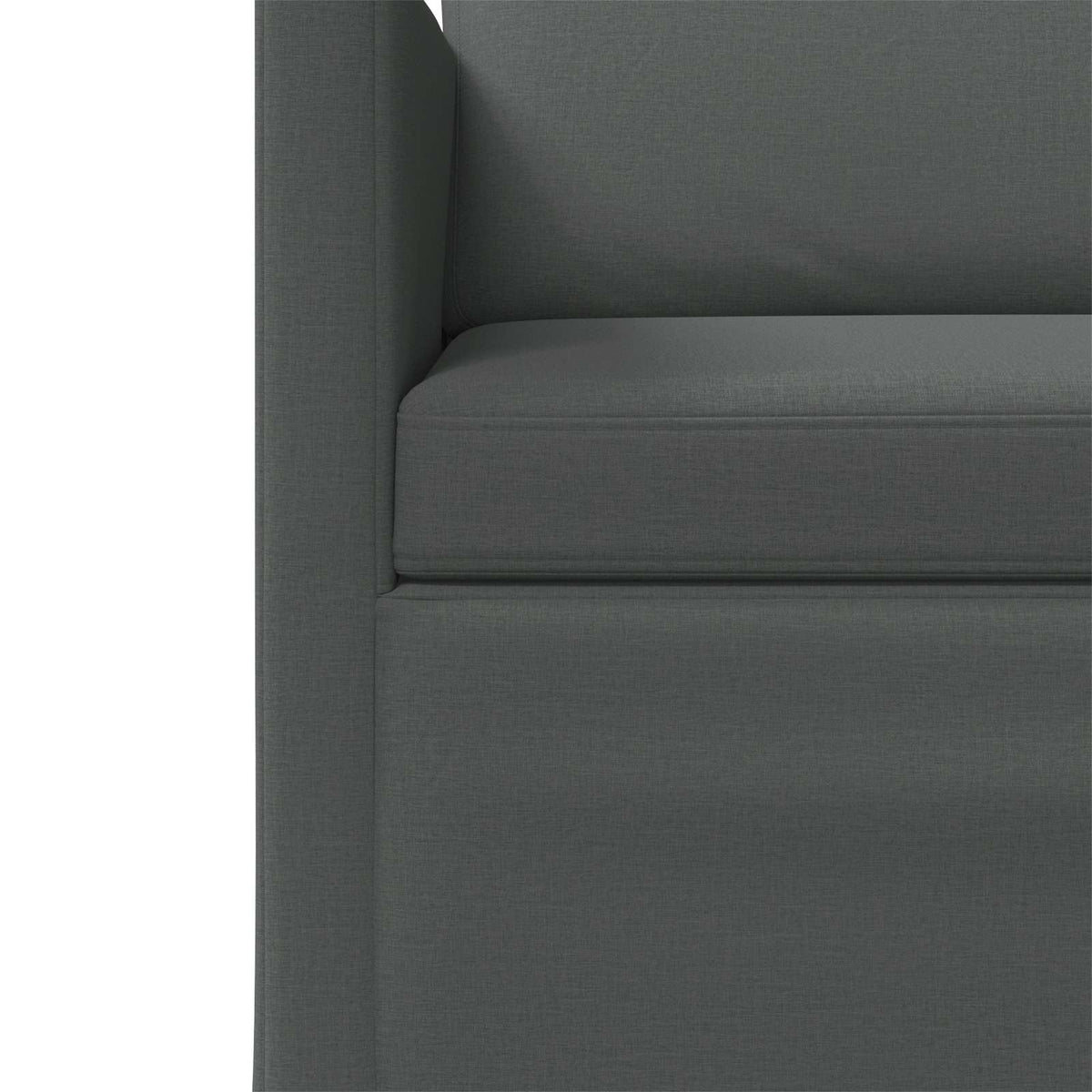 Divano a 3 posti Grigio Scuro 220 x 81 x 82 cm Tessuto | homemem39
