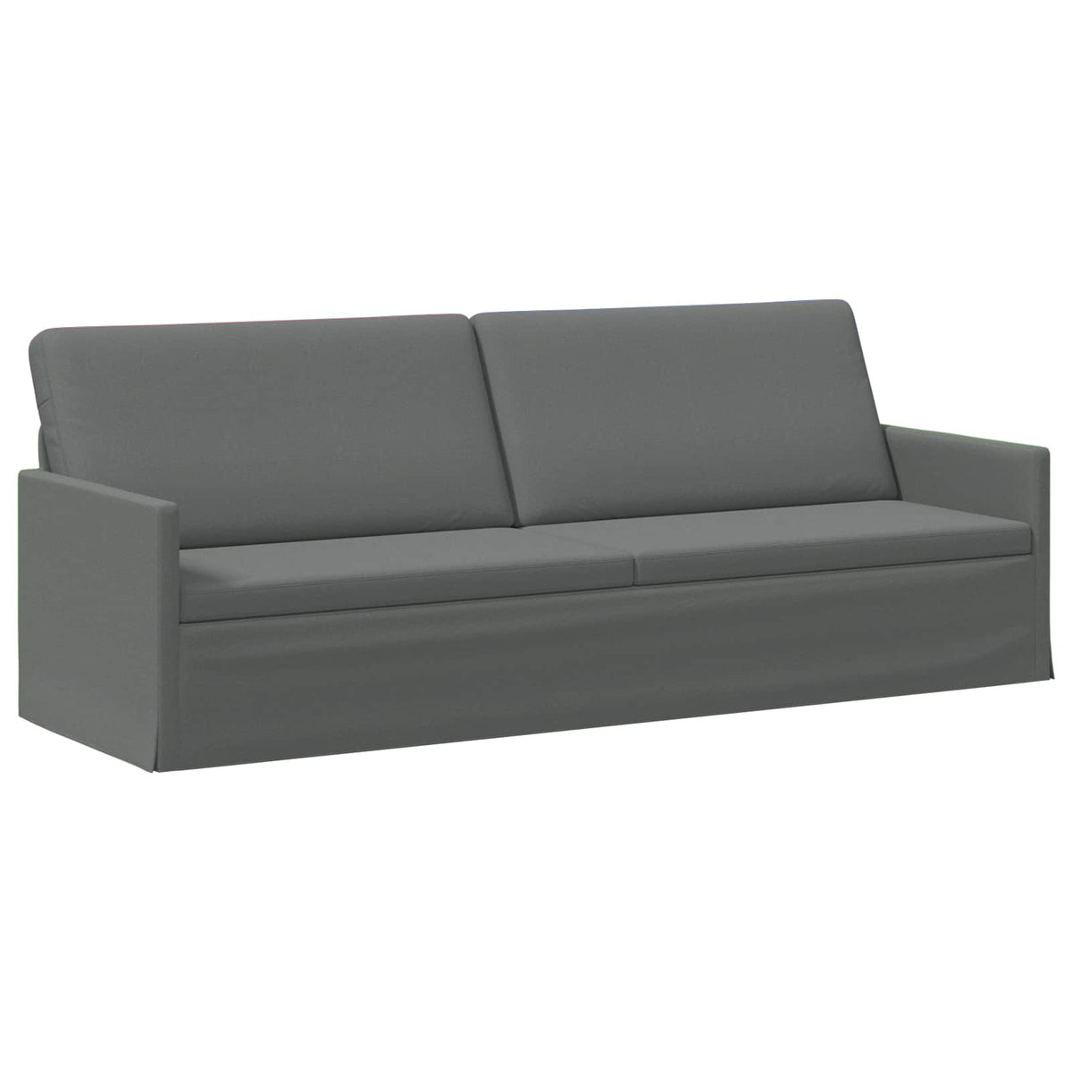 Divano a 3 posti Grigio Scuro 220 x 81 x 82 cm Tessuto