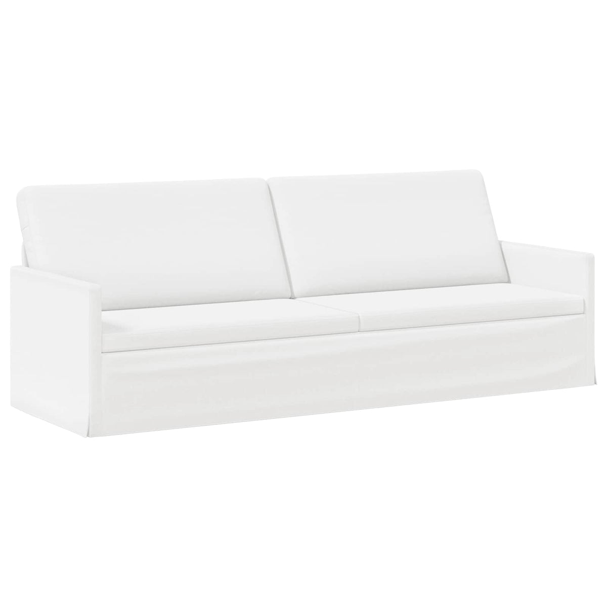 Divano a 3 posti Bianco 220 x 81 x 82 cm Tessuto | homemem39