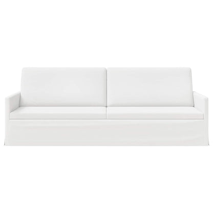 Divano a 3 posti Bianco 220 x 81 x 82 cm Tessuto | homemem39